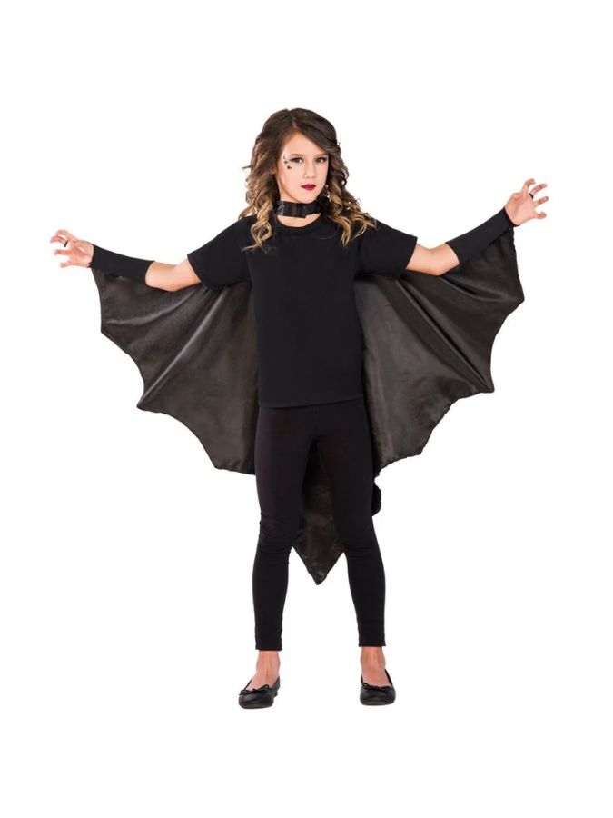 Bat Wing Cape Black