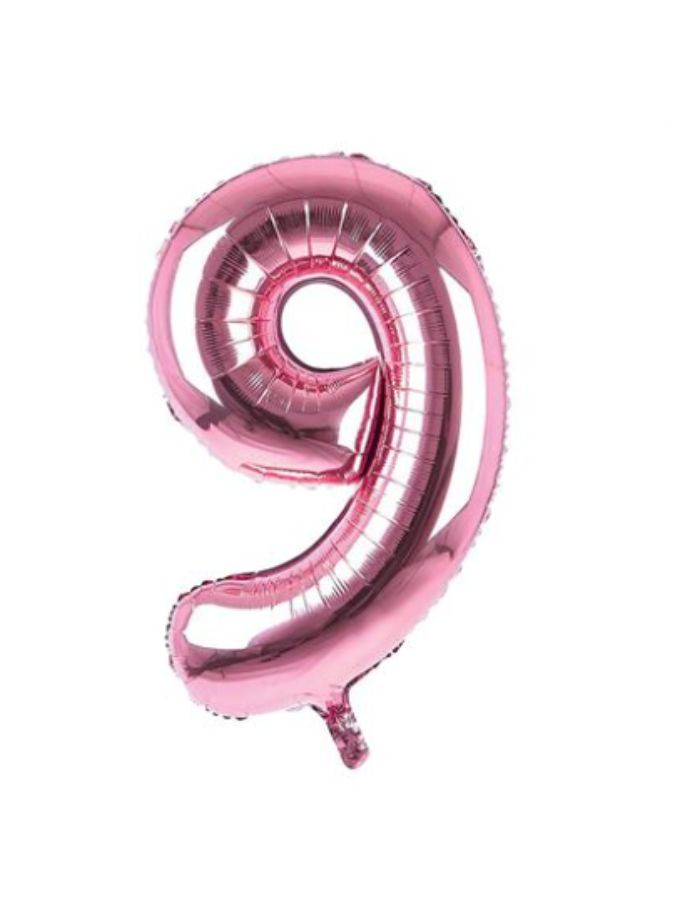 Light Pink 9 Jumbo Number 86cm