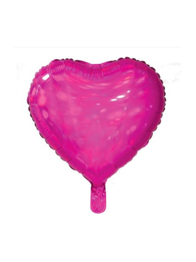 Heart Pink Iridescent 18