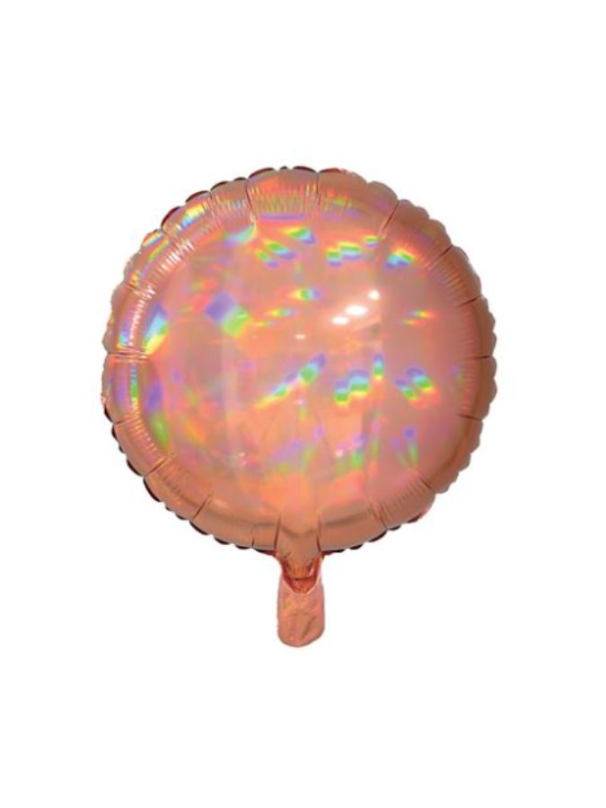Round Rose Gold Iridescent 18