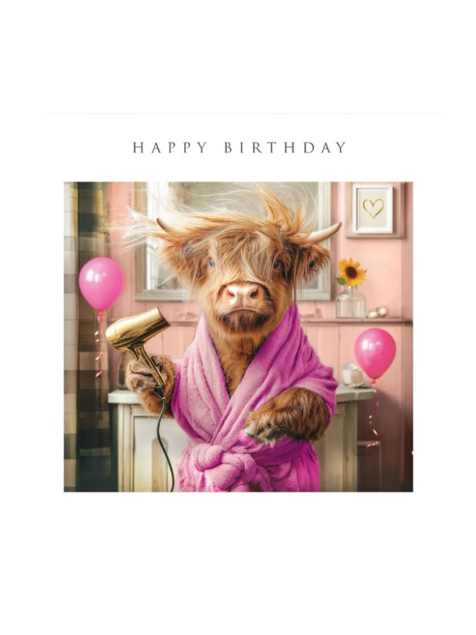 H/B Cow Pink Robe