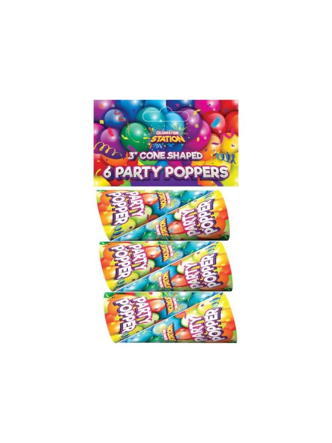 Cone Poppers 3" 6pk