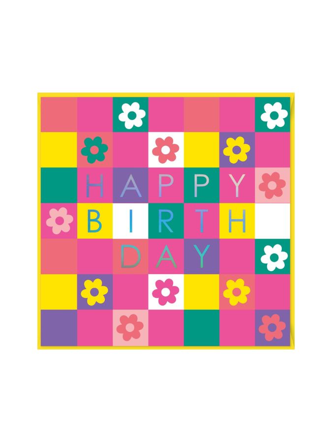 Birthday Multi SquaresFlowers