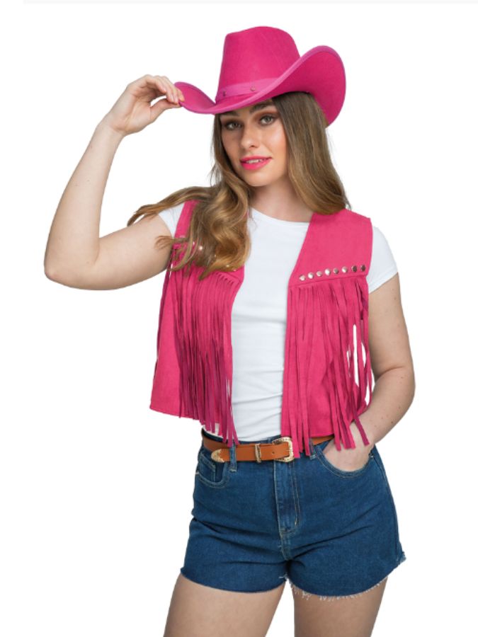 Cowgirl Waistcoat Deluxe Pink