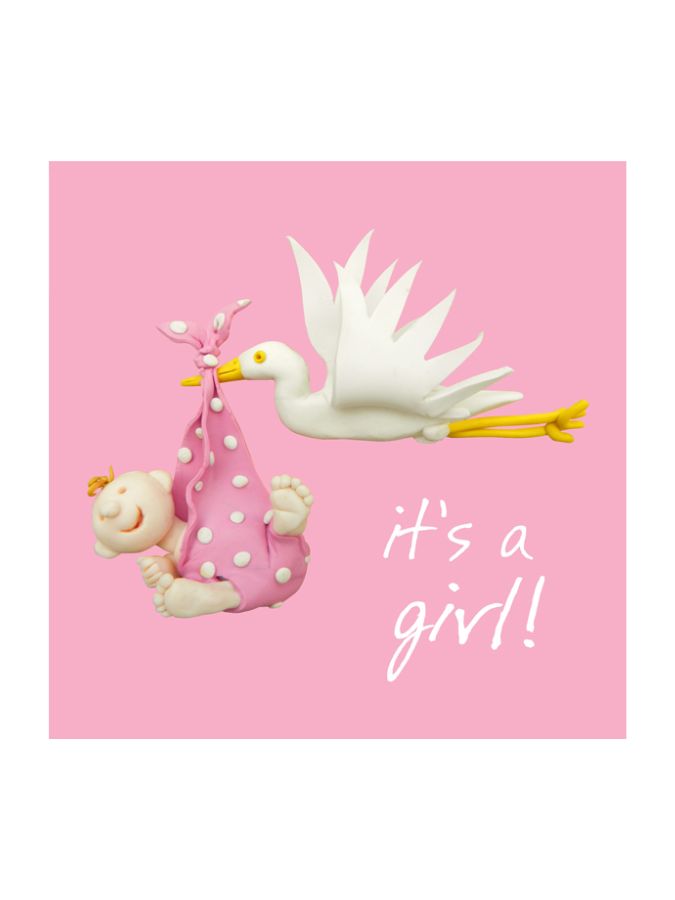 It's A Girl - Stork