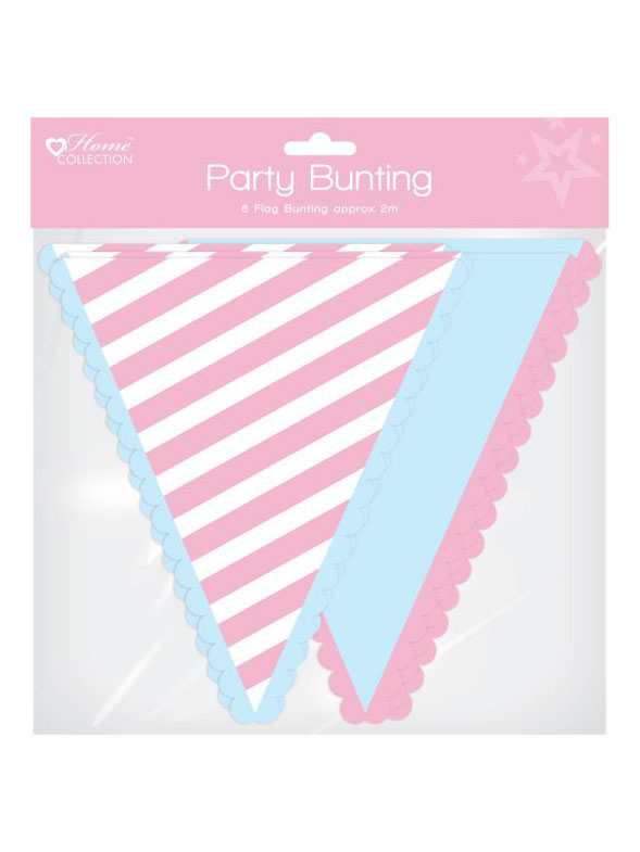 Bunting Pastel/Stripes Paper 