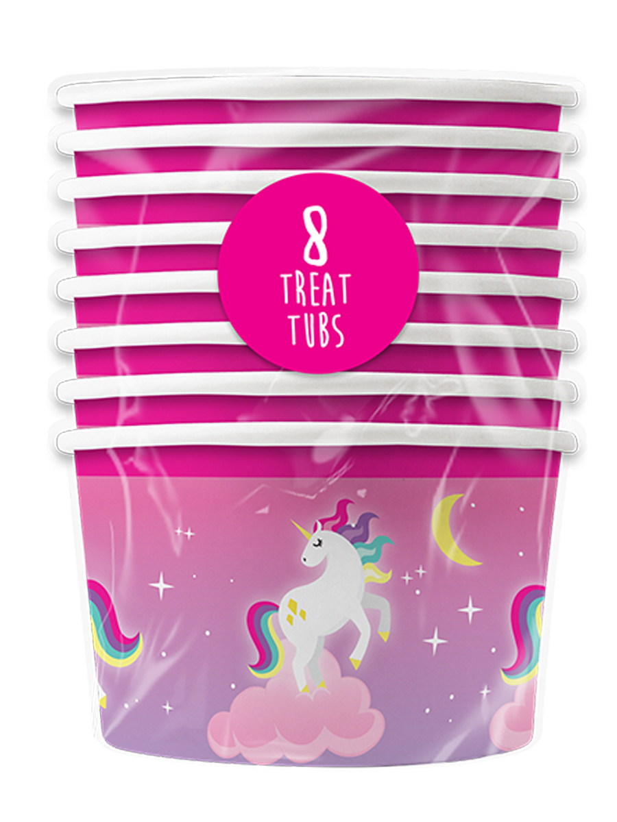 Ice Cream Tubs Unicorns 8pk