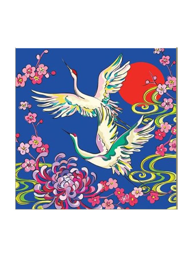 Cranes And Blossom