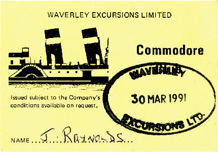 Commodore Ticket