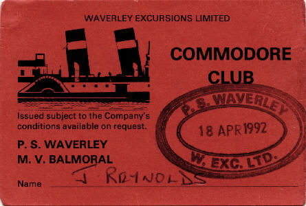 Commodore Ticket