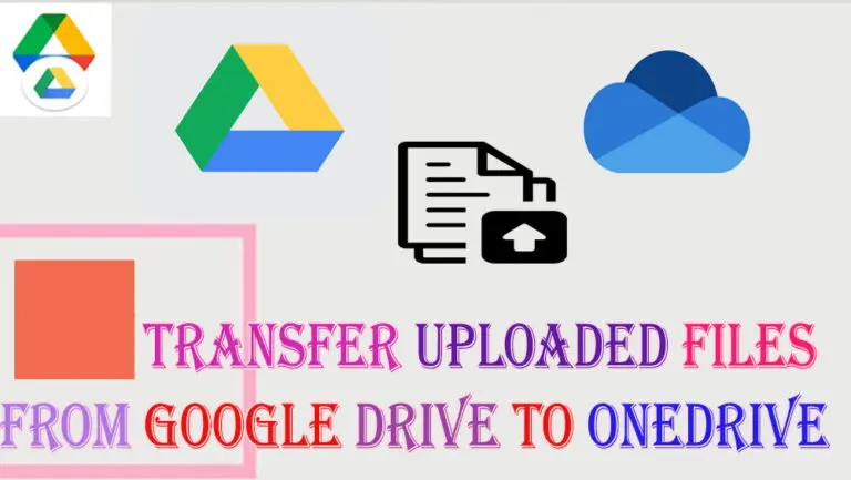 Files from Google Drive to OneDrive