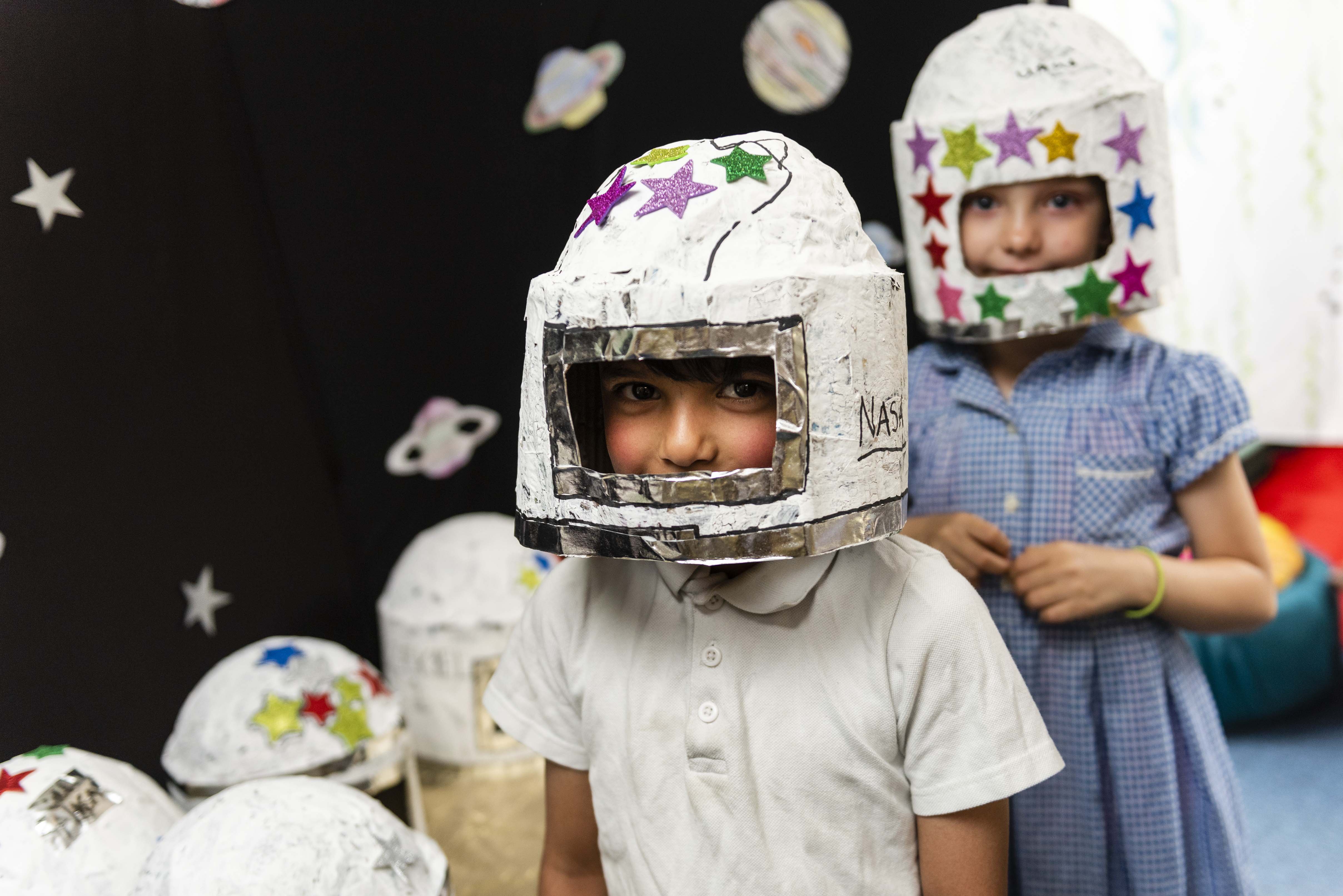 Randal Cremer_children dressed as spacemen portrait