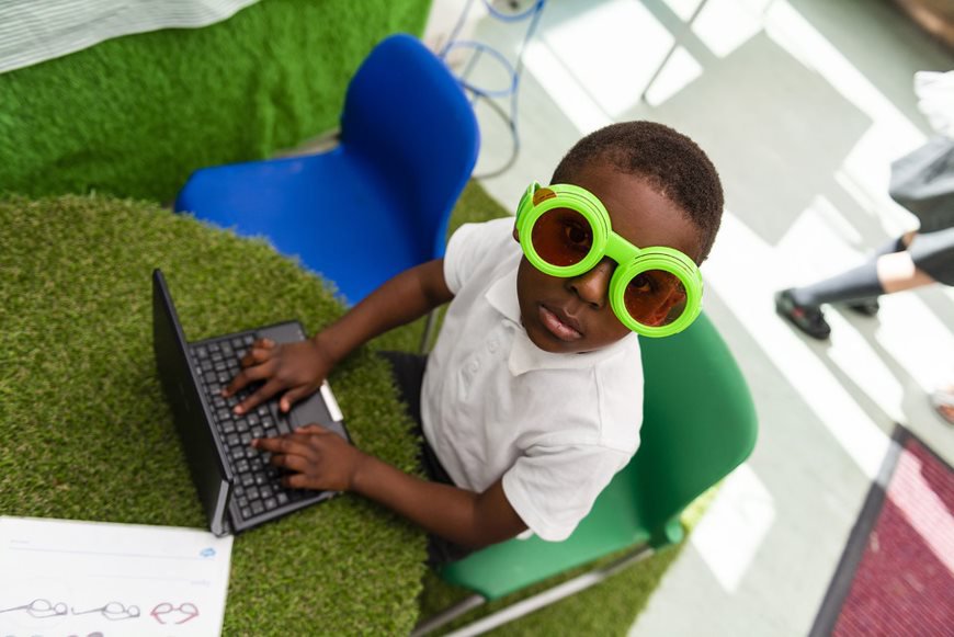 Child laptop glasses
